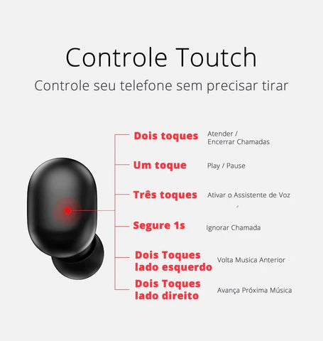 Fones Bluetooth Haylou GT1 com controle por touch, HD Stereo e redução de ruído