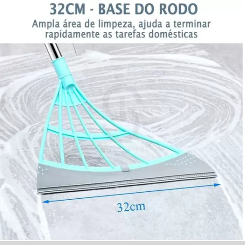 Vassoura Rodo Mágico Multiuso: Limpeza Completa com Mínimo Esforço!