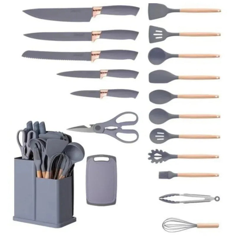 Kit de Cozinha 19 Peças de Silicone Premium - ULTIMAS UNIDADES